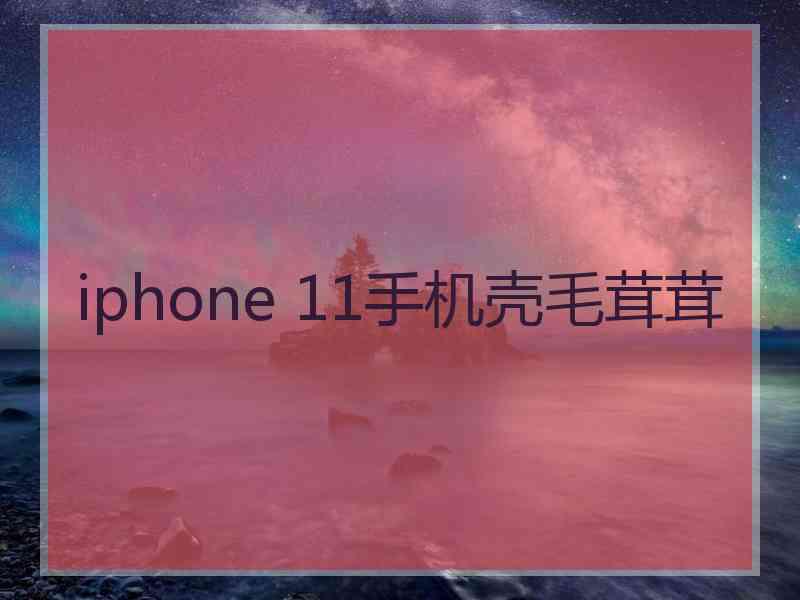 iphone 11手机壳毛茸茸