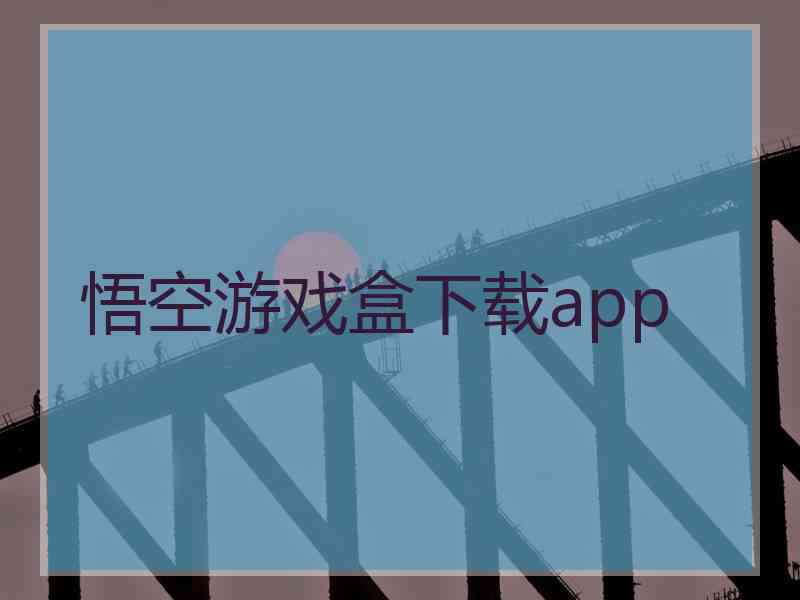 悟空游戏盒下载app