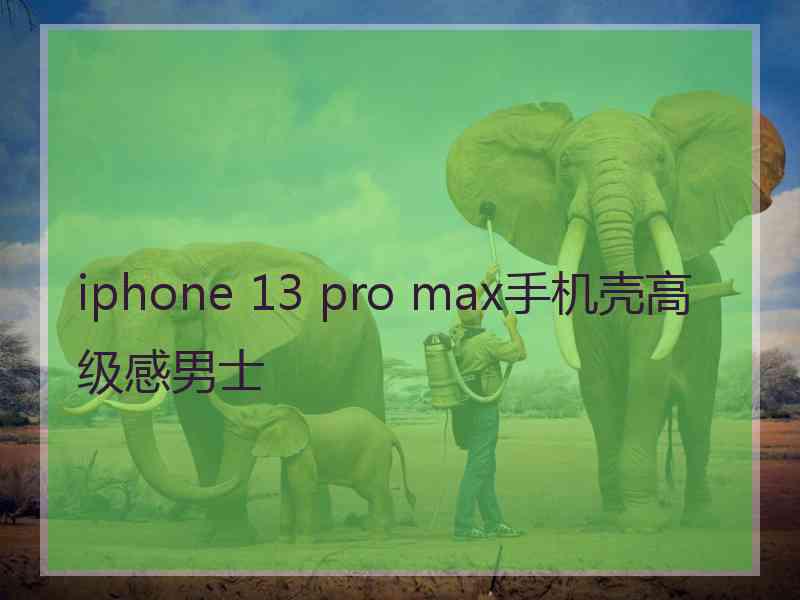 iphone 13 pro max手机壳高级感男士