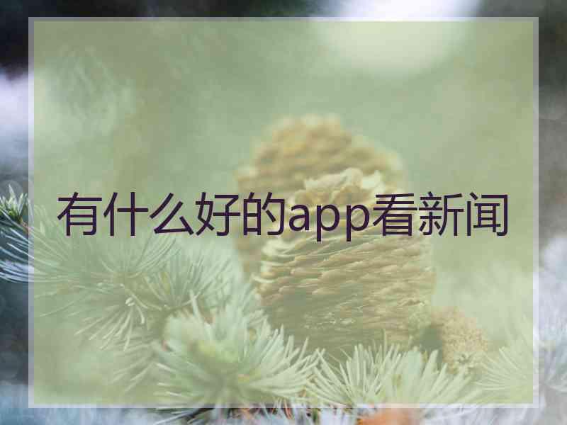 有什么好的app看新闻