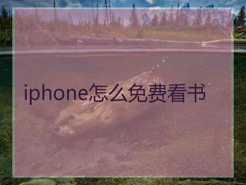 iphone怎么免费看书