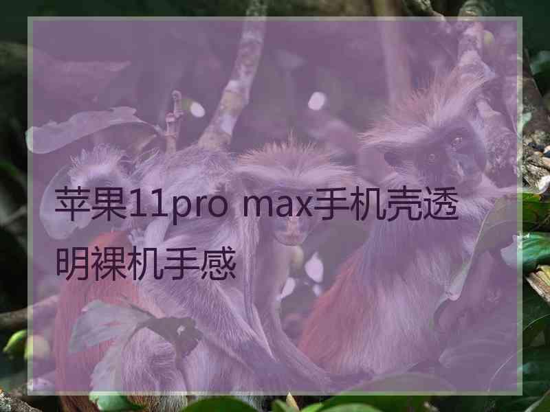 苹果11pro max手机壳透明裸机手感