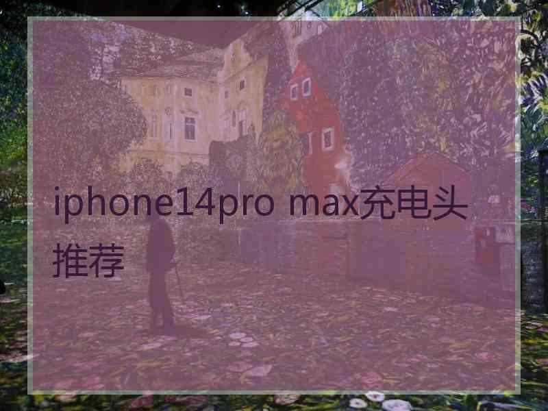 iphone14pro max充电头推荐