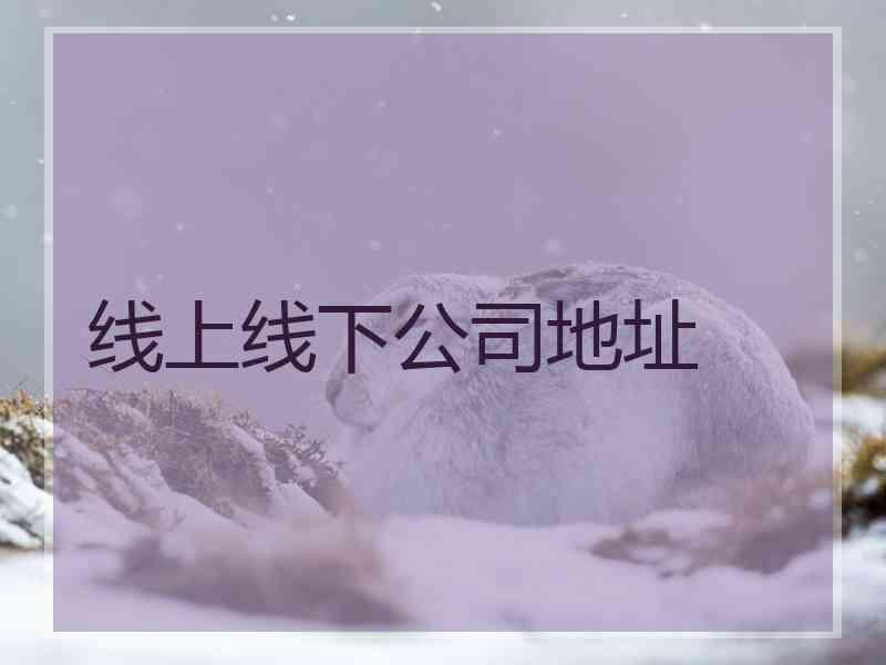 线上线下公司地址