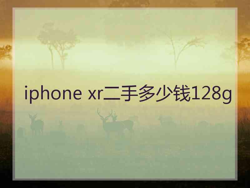 iphone xr二手多少钱128g