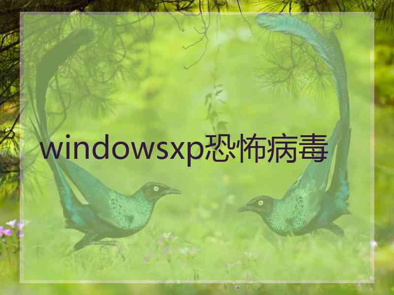 windowsxp恐怖病毒