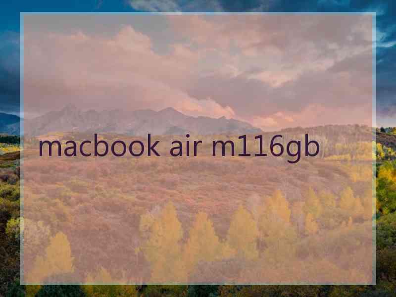 macbook air m116gb