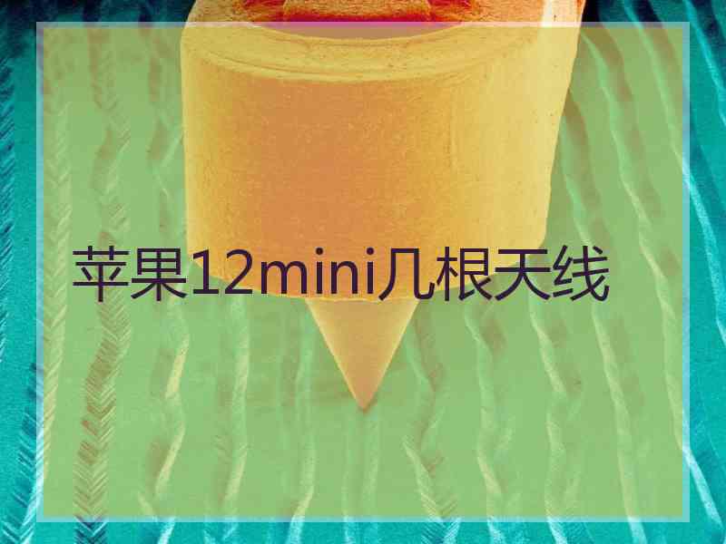 苹果12mini几根天线