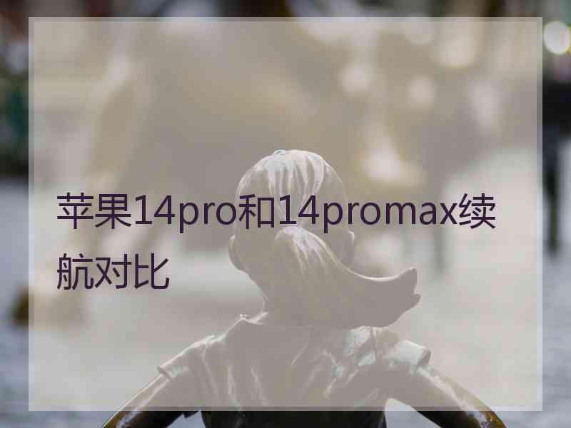 苹果14pro和14promax续航对比