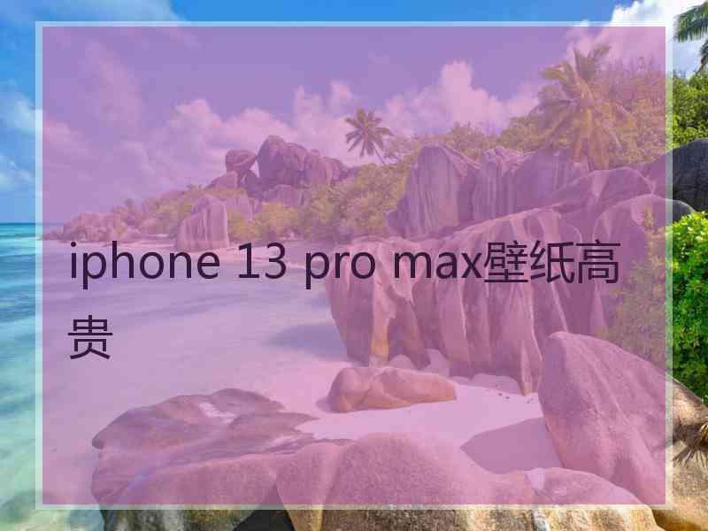 iphone 13 pro max壁纸高贵