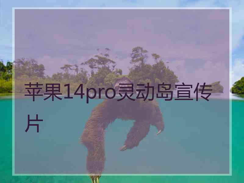 苹果14pro灵动岛宣传片