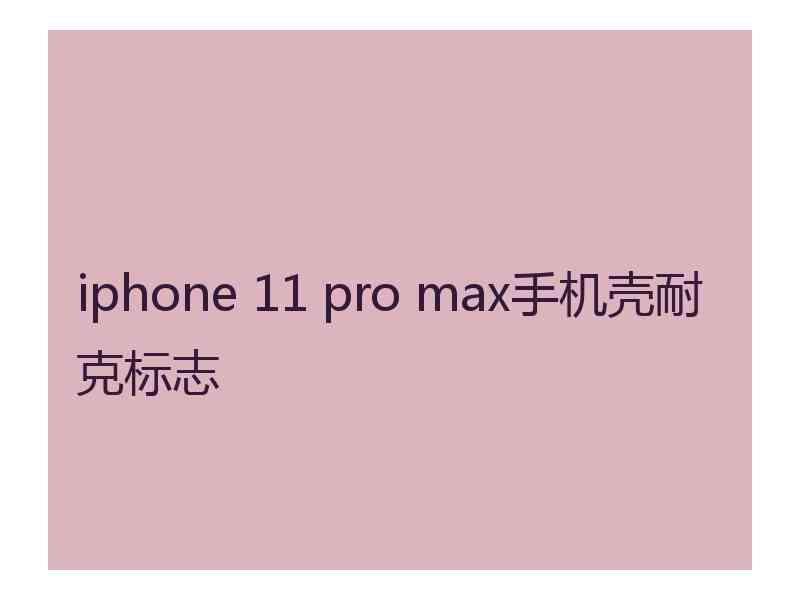 iphone 11 pro max手机壳耐克标志