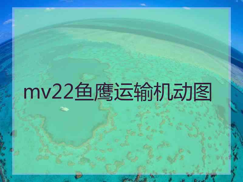 mv22鱼鹰运输机动图