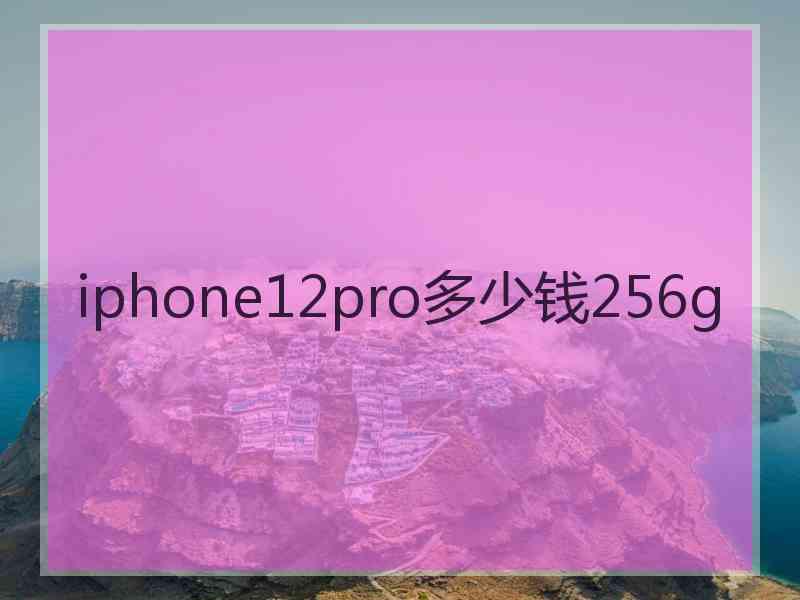 iphone12pro多少钱256g