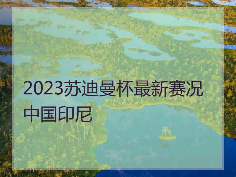 2023苏迪曼杯最新赛况中国印尼