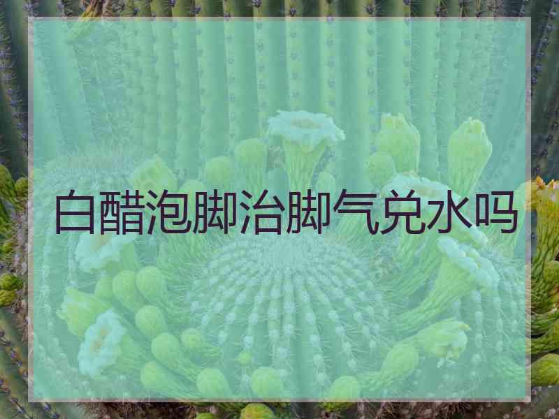 白醋泡脚治脚气兑水吗