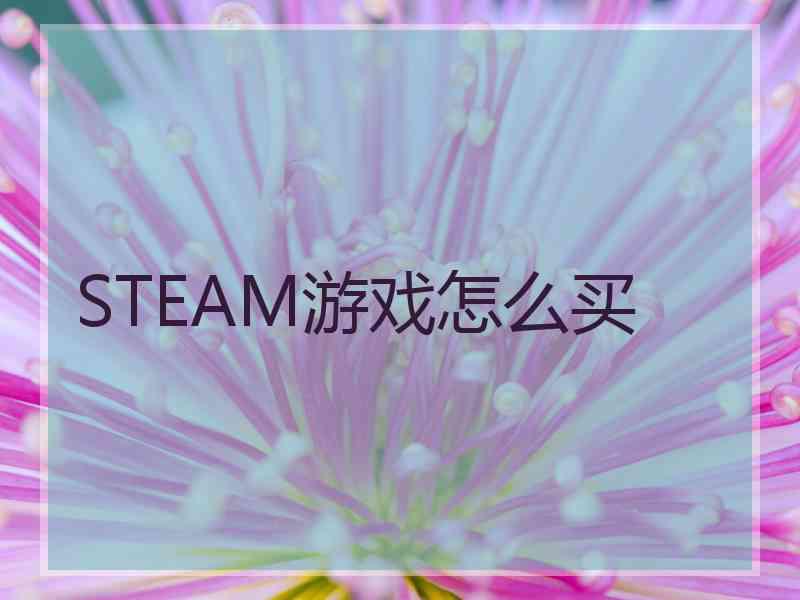 STEAM游戏怎么买