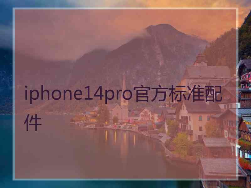 iphone14pro官方标准配件