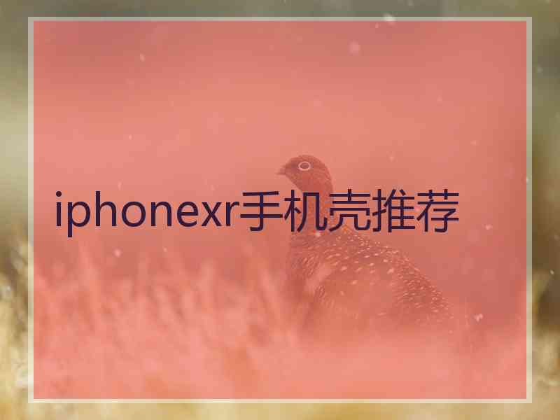 iphonexr手机壳推荐