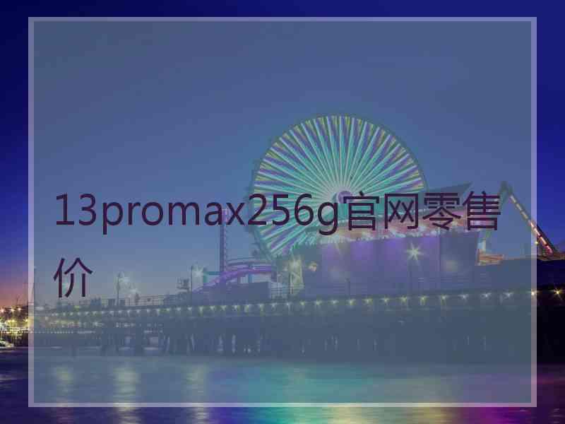 13promax256g官网零售价