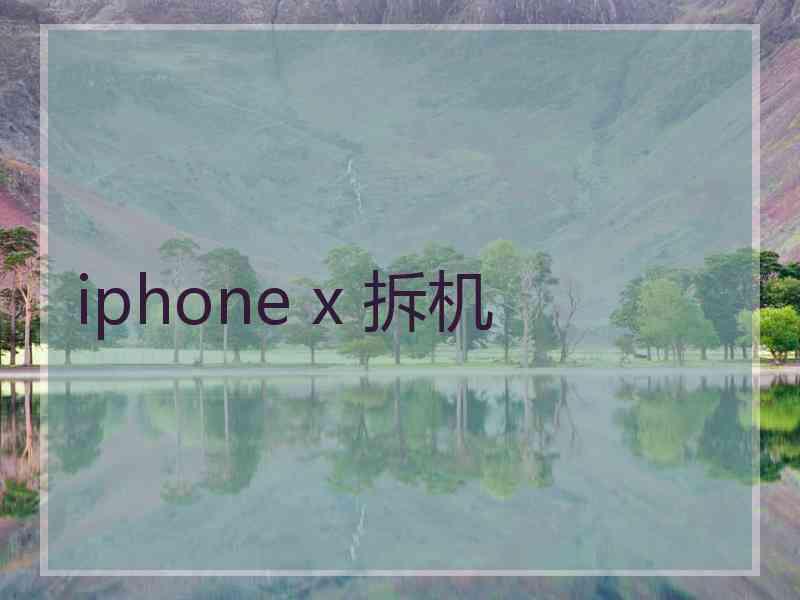 iphone x 拆机