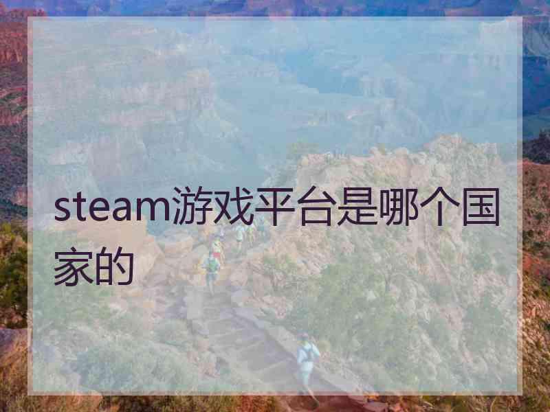 steam游戏平台是哪个国家的