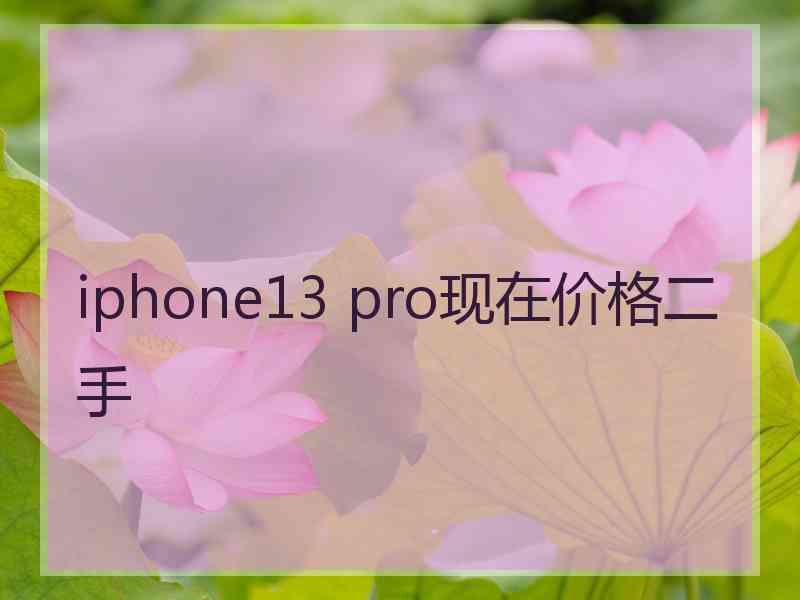 iphone13 pro现在价格二手