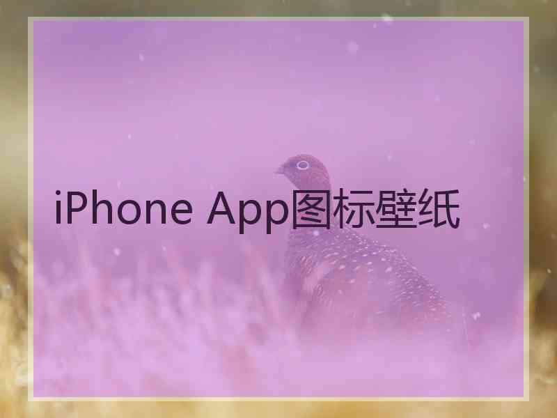 iPhone App图标壁纸