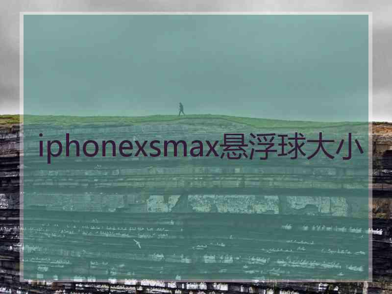 iphonexsmax悬浮球大小