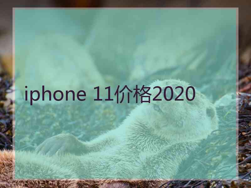 iphone 11价格2020