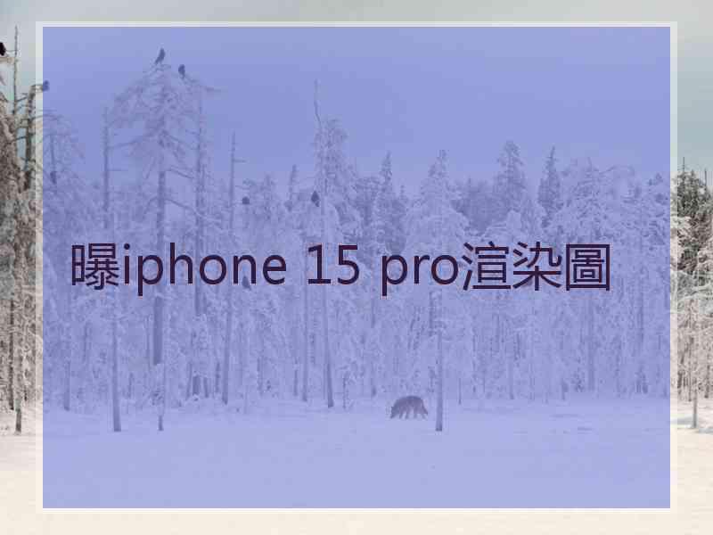 曝iphone 15 pro渲染圖