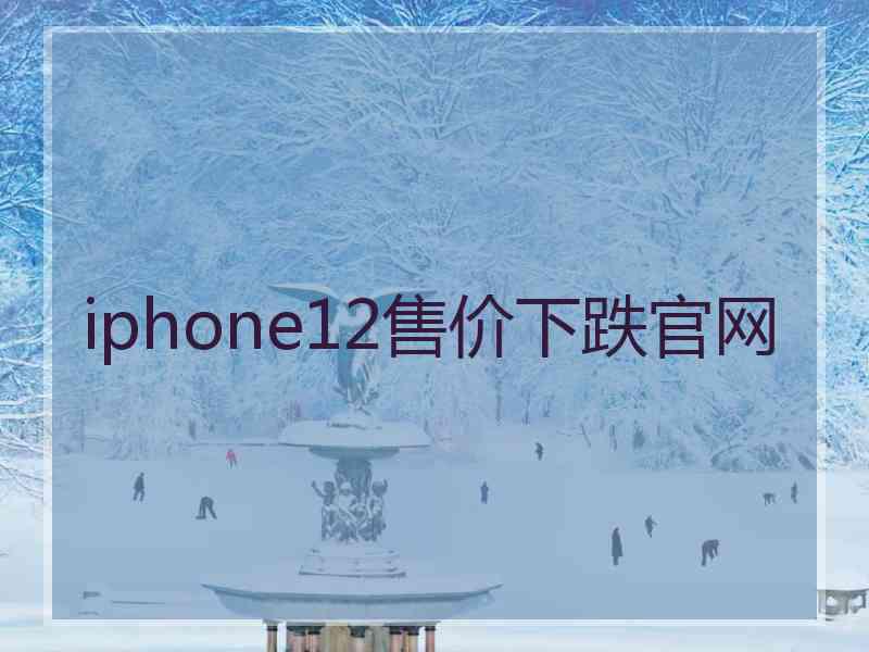 iphone12售价下跌官网