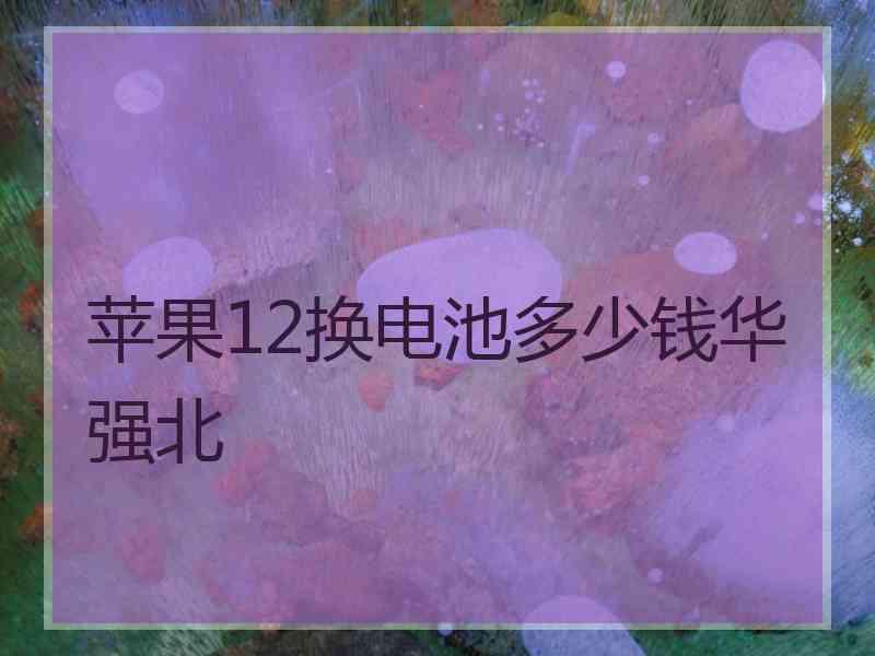 苹果12换电池多少钱华强北