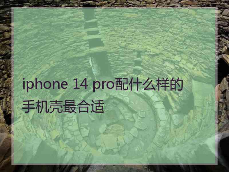 iphone 14 pro配什么样的手机壳最合适