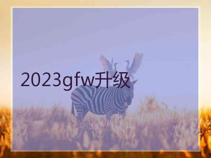 2023gfw升级