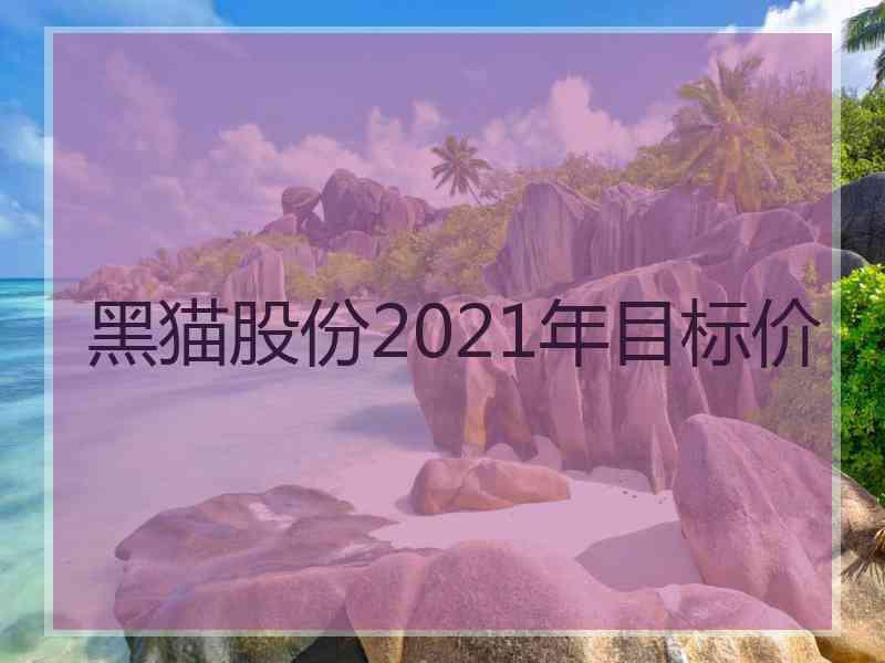 黑猫股份2021年目标价