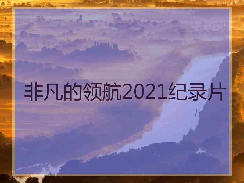 非凡的领航2021纪录片