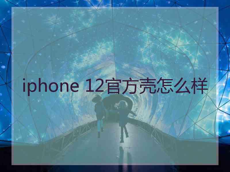 iphone 12官方壳怎么样