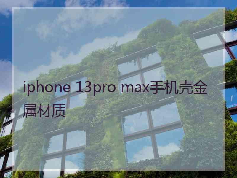 iphone 13pro max手机壳金属材质