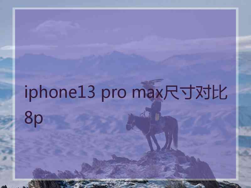 iphone13 pro max尺寸对比8p