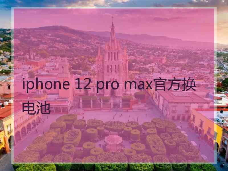 iphone 12 pro max官方换电池