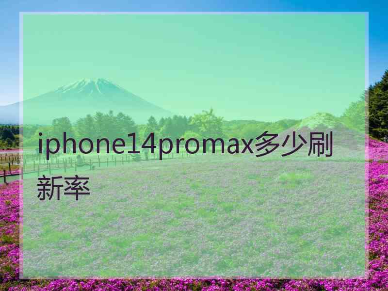 iphone14promax多少刷新率