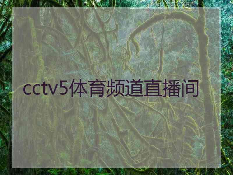 cctv5体育频道直播间