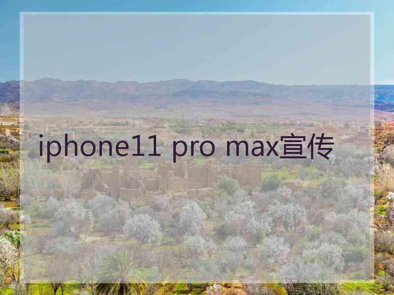 iphone11 pro max宣传