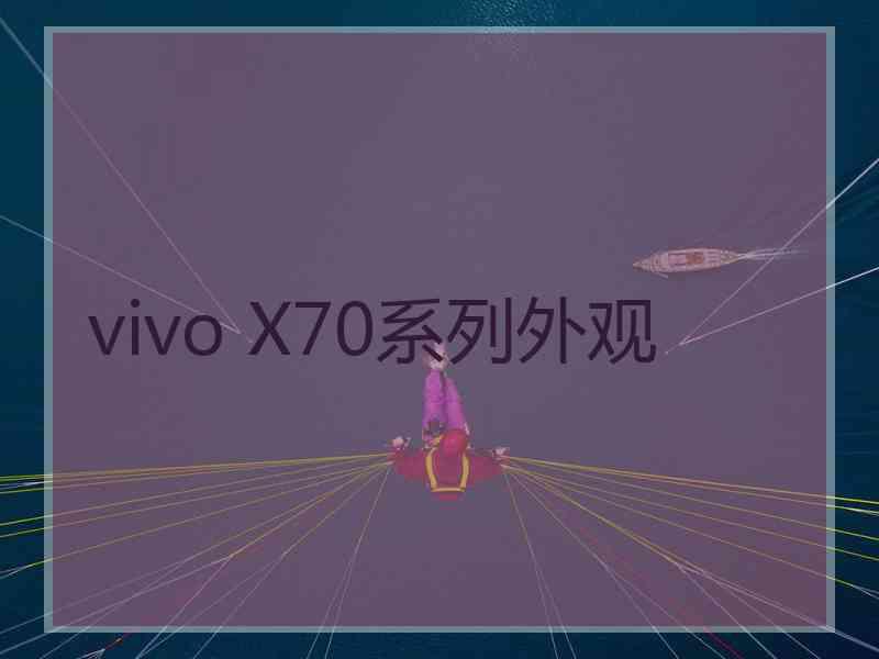 vivo X70系列外观