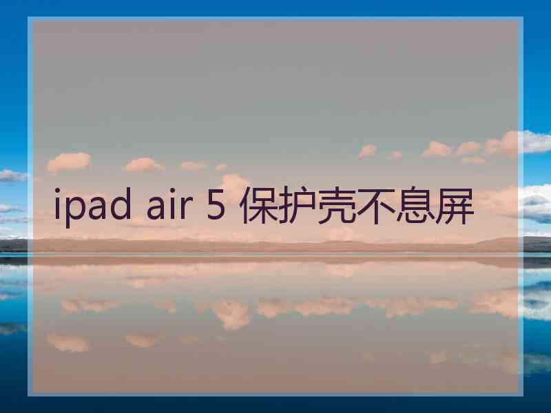 ipad air 5 保护壳不息屏