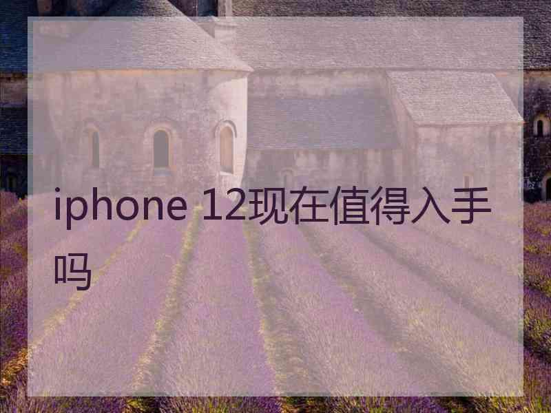 iphone 12现在值得入手吗