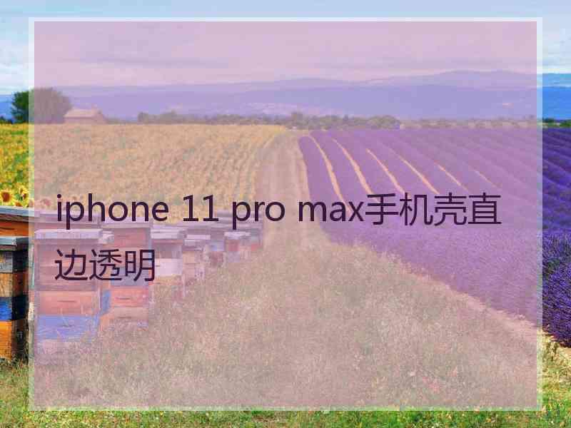 iphone 11 pro max手机壳直边透明