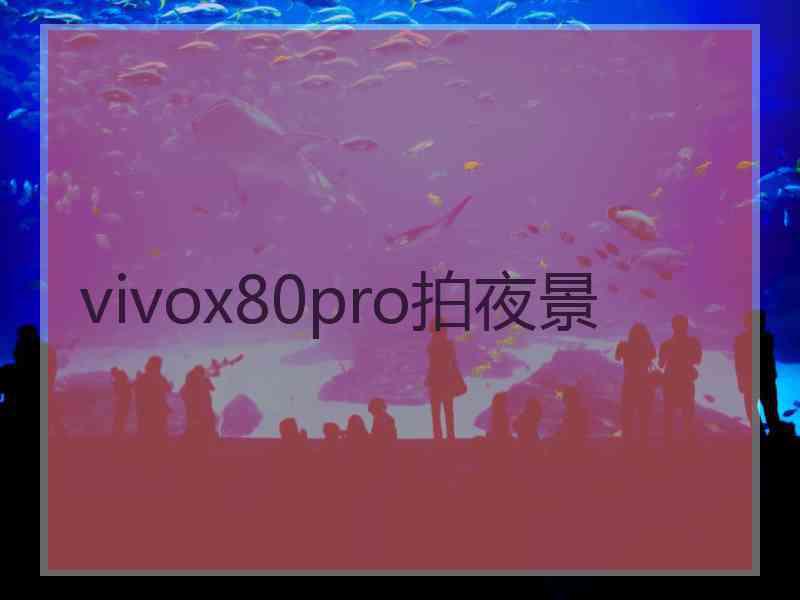 vivox80pro拍夜景