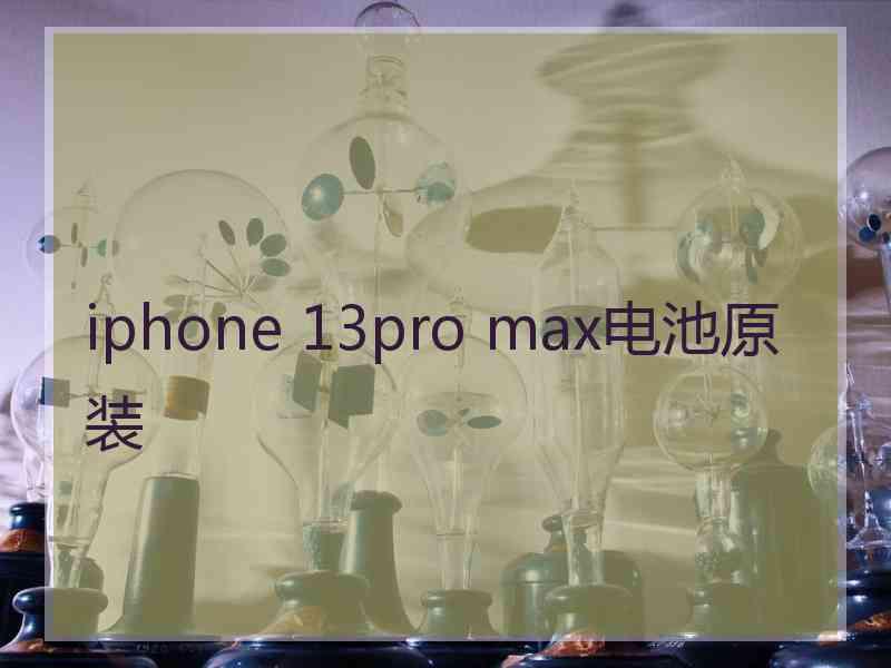 iphone 13pro max电池原装